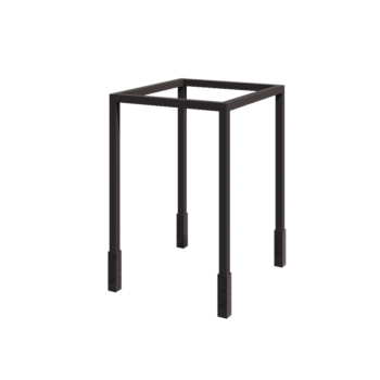 Pergola en acier - Carré - 224 x 200 x 230 cm - RAL7016 mat (gris anthracite) - Avec plot béton