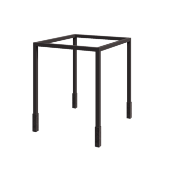 Pergola en acier - Carré - 274 x 250 x 230 cm - RAL7016 mat (gris anthracite) - Avec plot béton