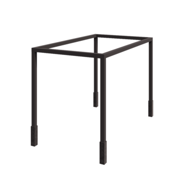 Pergola en acier - Rectangle - 424 x 250 x 230 cm - RAL7016 mat (gris anthracite) - Avec plot béton