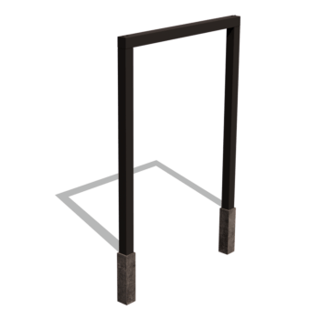 Pergola droite en acier thermolaqué 200 cm