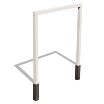 Pergola en acier - Droit - 250 x 230 cm - Autre couleur RAL - Sans plot béton