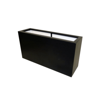 Jardinière en polyester - Rectangle - 100 x 30 x 50 cm - Avec fond