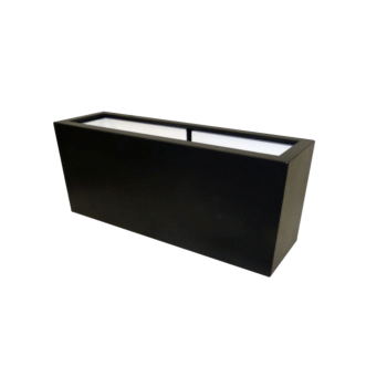 Jardinière en polyester - Rectangle - 120 x 30 x 50 cm - Avec fond