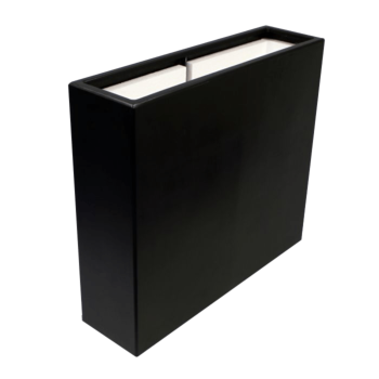 Jardinière en polyester - Rectangle - 90 x 25 x 80 cm - RAL9010 mat (blanc) - Avec fond