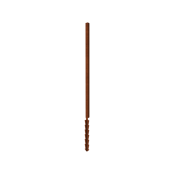 Clôture en acier corten H poteau d'angle avec piquet de terre 190 x 6 x 6 cm