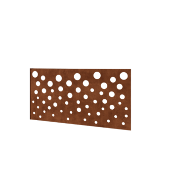 Clôture en acier Corten H - Panneau B - 120 x 63,3 cm