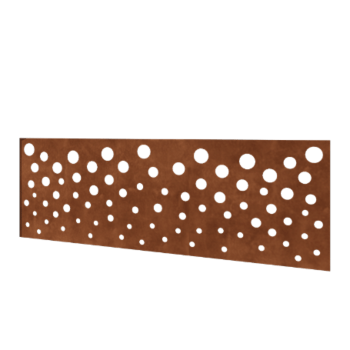 Clôture en acier Corten H - Panneau B - 180 x 63,3 cm