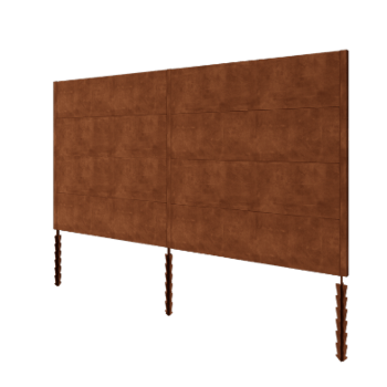Clôture en acier Corten H4 - Kit complet - 378 x 6 x 190 cm