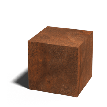 Socle en acier Corten Ohio 40 x 40 x 40 cm
