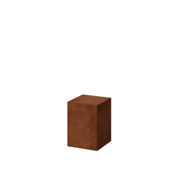 Socle en acier Corten Ohio 30 x 30 x 40 cm