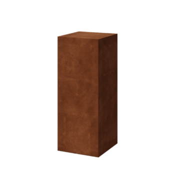 Socle en acier Corten Ohio 40 x 40 x 100 cm