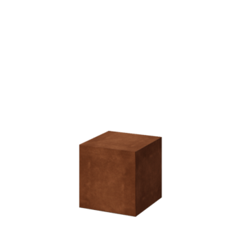 Socle en acier Corten Ohio 40 x 40 x 40 cm