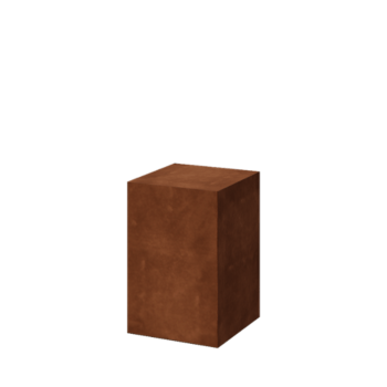 Socle en acier Corten Ohio 40 x 40 x 60 cm