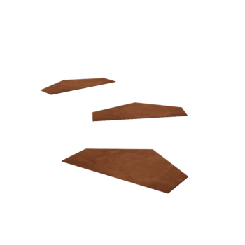 Dalle de cheminement en acier Corten Hexagone HV 50