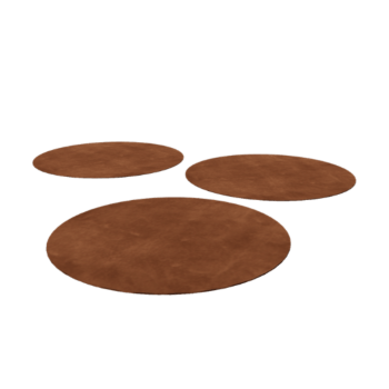 Pas japonais en acier Corten - Rond - 75 cm