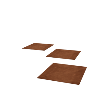 Pas japonais en acier Corten - Carré - 40 x 40 cm