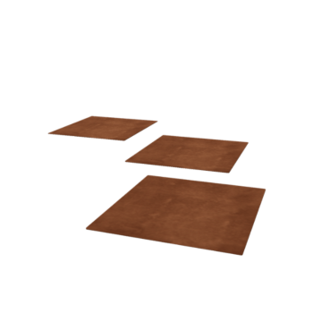 Pas japonais en acier Corten - Carré - 50 x 50 cm