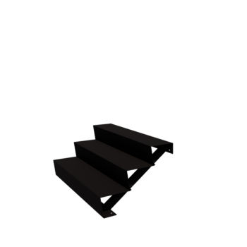 l`escalier noir New York 3-étape (largeur 120 cm)