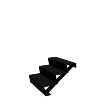 l`escalier noir New York 3-étape (largeur 80 cm)