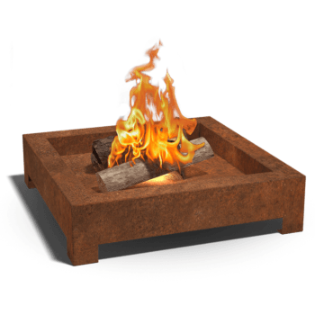 Bol à feu en acier corten Détroit (carré) (Quantités Limitées!)