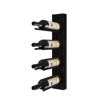 Rangement bouteille à vin en acier - Puglia - 10,6 x 29 x 55 cm - RAL9005 mat (noir)