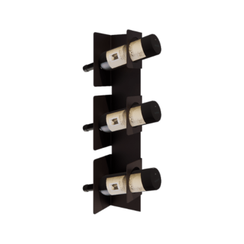 Rangement bouteille à vin en acier - Veneto - 10 x 13 x 60 cm - Bronze