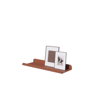 Étagère murale en acier - Forme en U - 60 x 20 x 5 cm - Corten look