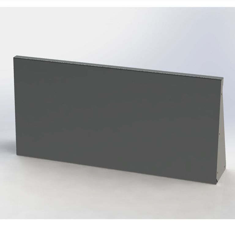 Paroi de soutènement en acier thermolaqué droite 100 cm (hauteur 50 cm)