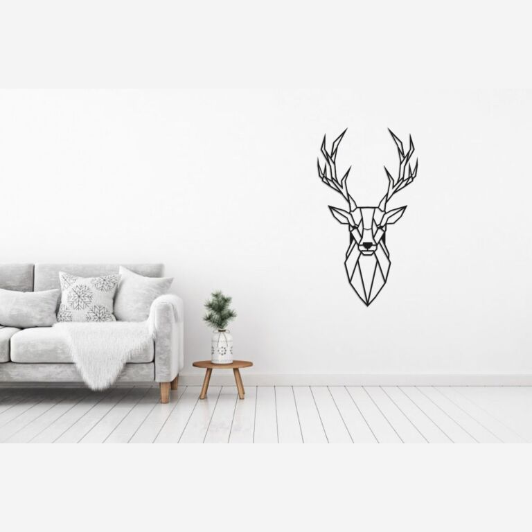 Décoration murale en métal Deer 1.0