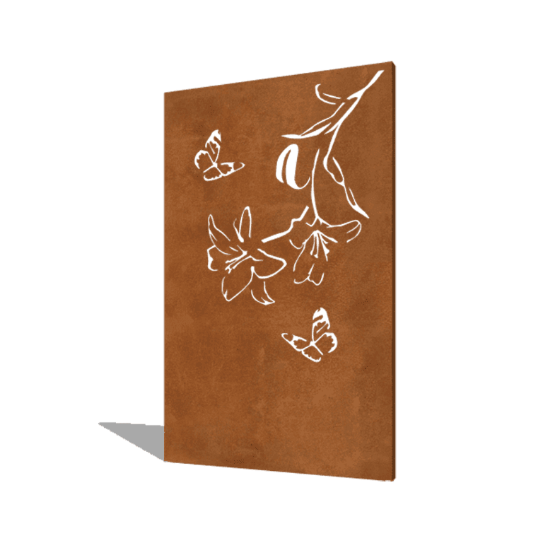 Lys en acier corten