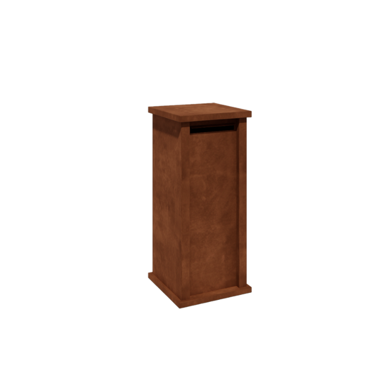 Boîte aux lettres en acier Corten - Arizona S - 40 x 40 x 100 cm