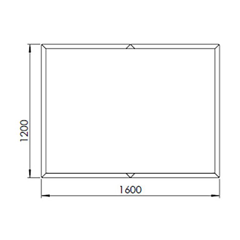 Jardinière en acier thermolaqué Texas xxl 160 x 120 cm