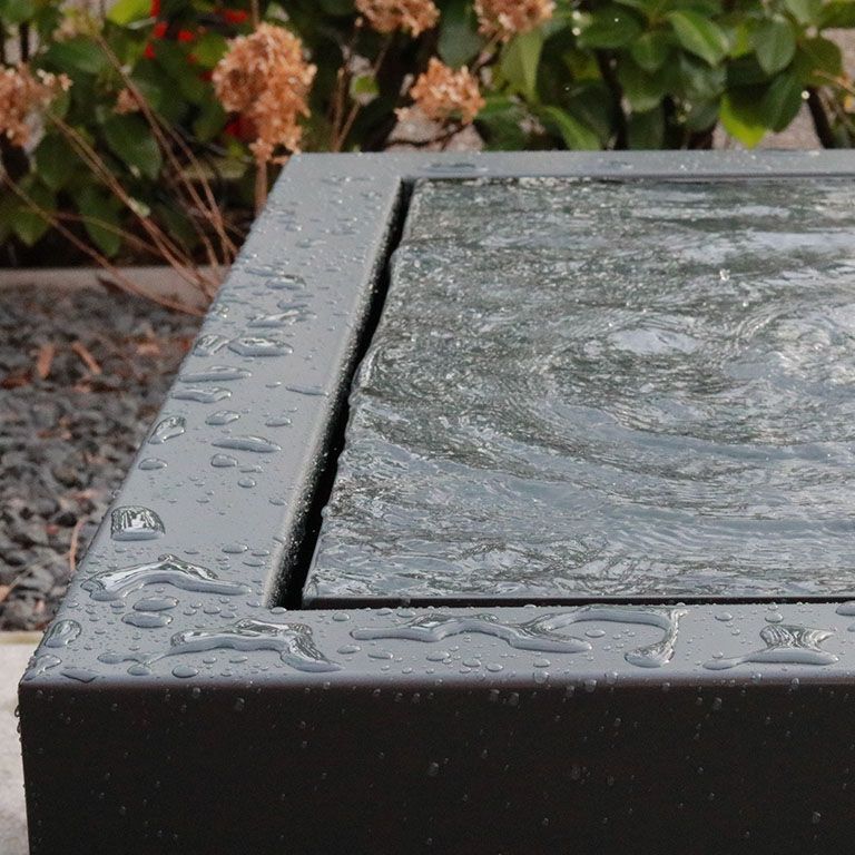 Table d'eau en aluminium 100 x 100 x 40 cm