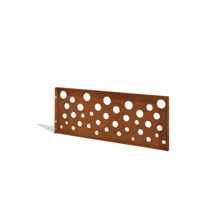Clôture en acier Corten H - Panneau B - 120 x 47,5 cm