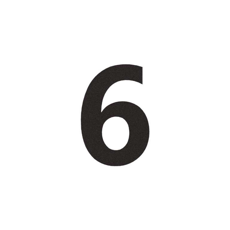 (coller) Numéros de maison noirs 6 - 15 cm