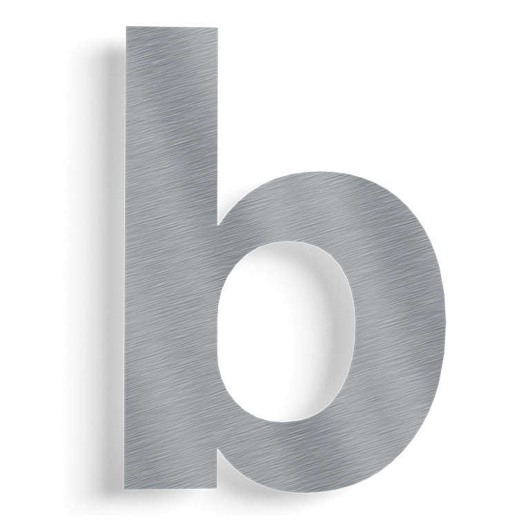 Numéro de maison en acier inoxydable b - 43,1 cm