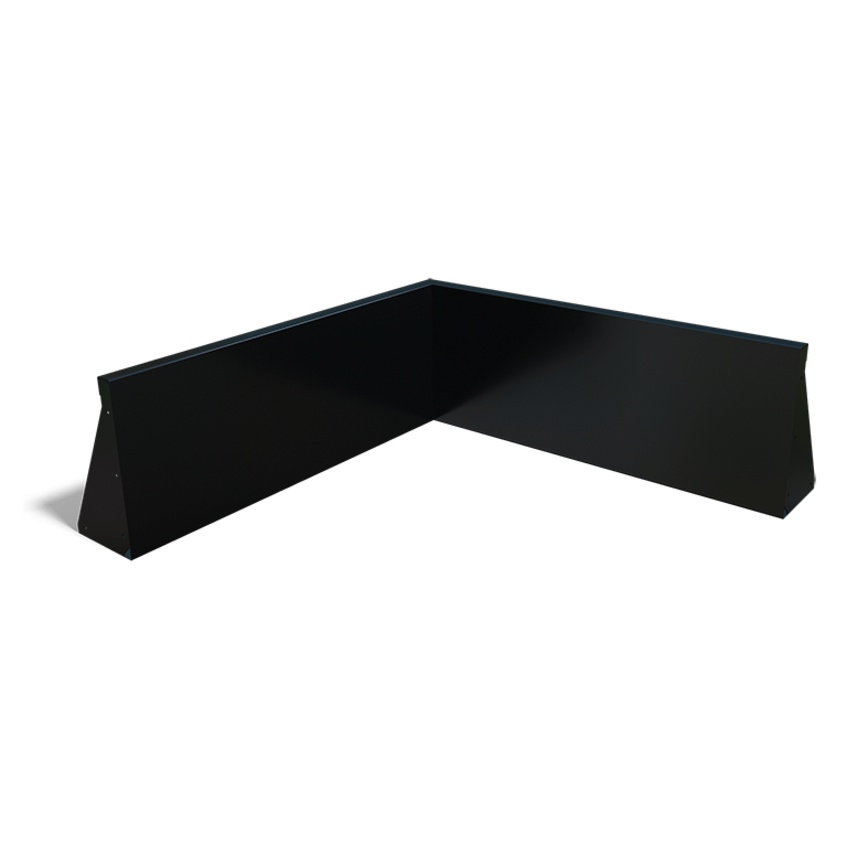 Paroi de soutènement en acier thermolaqué angle intérieur 100 x 100 cm (hauteur 30 cm)