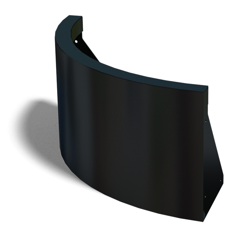 Paroi de soutènement en acier thermolaqué courbe extérieure 50 x 50 cm (hauteur 30 cm)