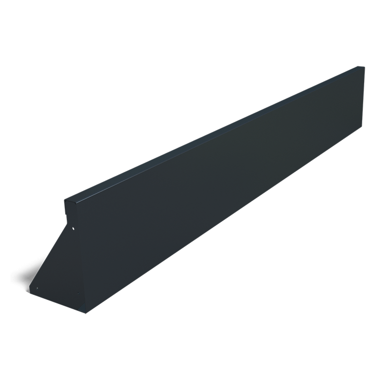 Mur de soutènement en acier peint par poudrage droit de 200 cm (hauteur 30 cm)