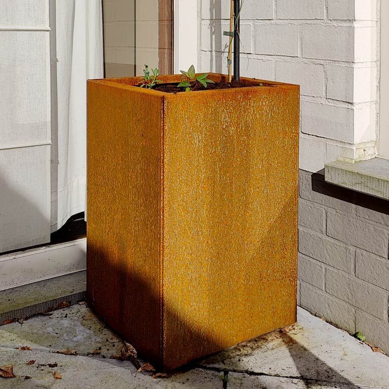 Bac à plantes en acier corten Texas 30 x 40 cm