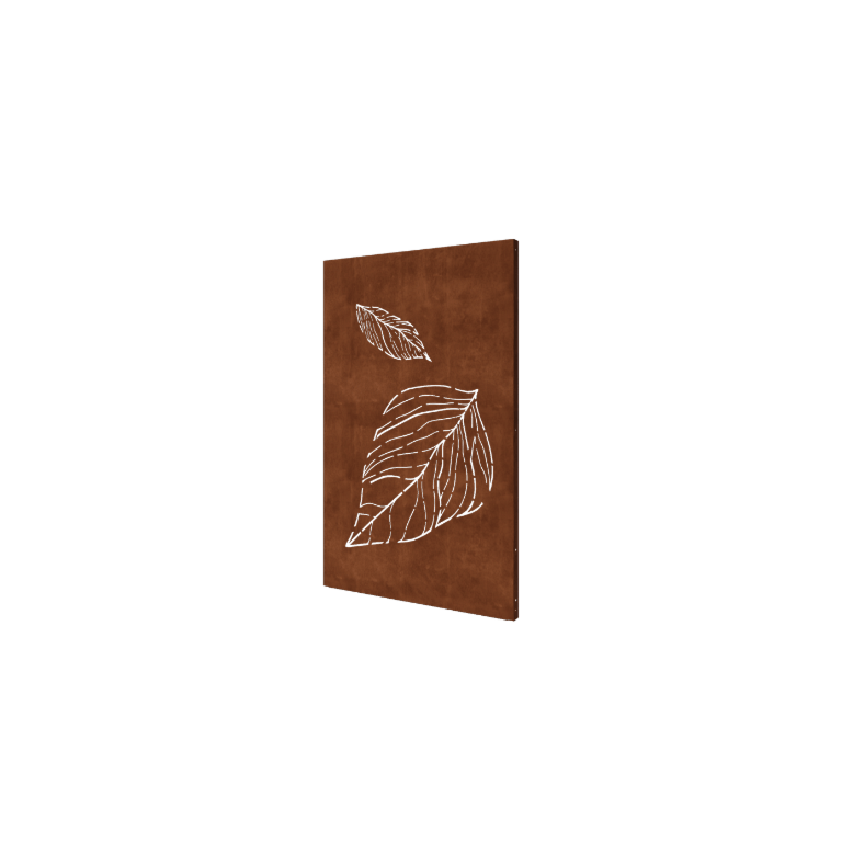 Feuilles tombantes en acier Corten