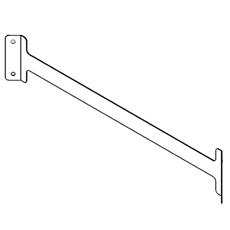 Support d'accouplement en acier galvanisé 80 cm