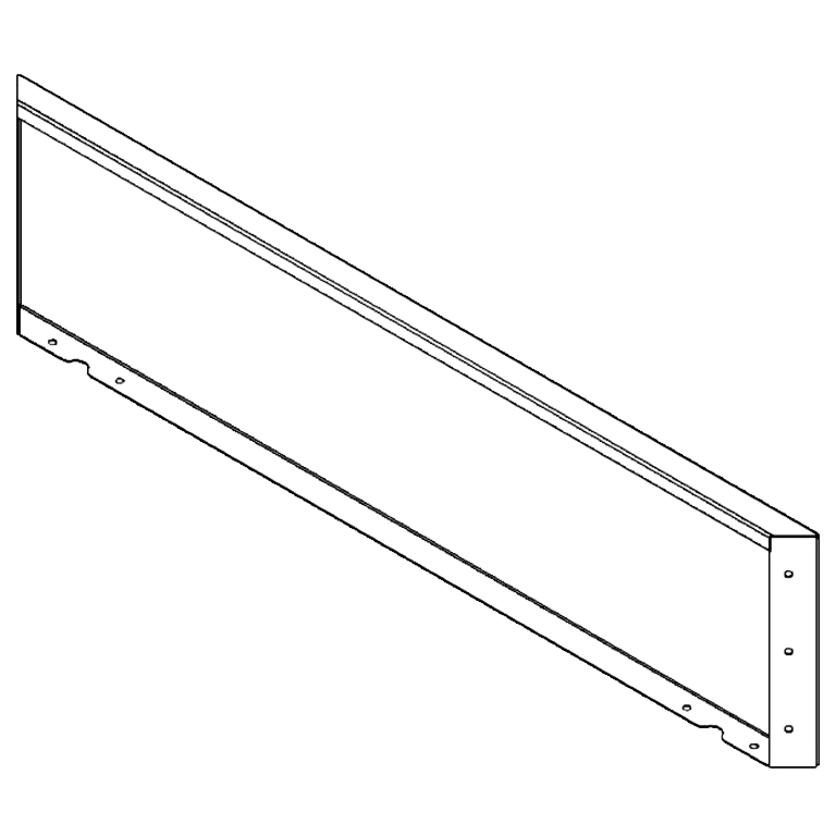 Panneau en acier peint par poudrage 30 x 120 cm Panneau en acier peint par poudrage 30 x 120 cm