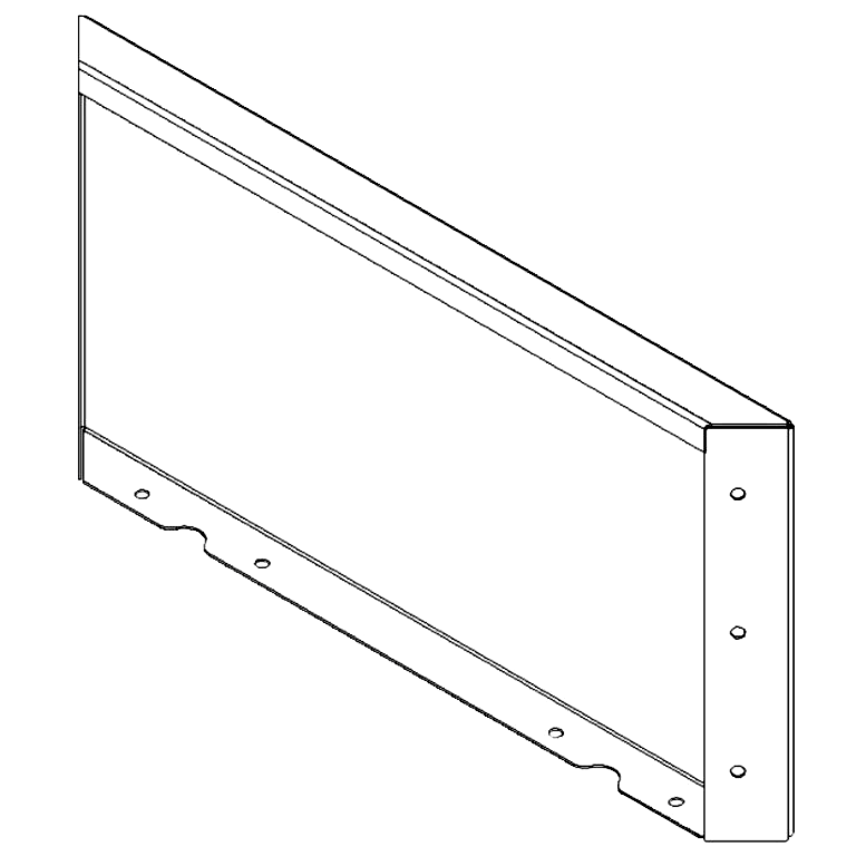 Panneau en acier peint par poudrage 30 x 60 cm Panneau en acier peint par poudrage 30 x 60 cm