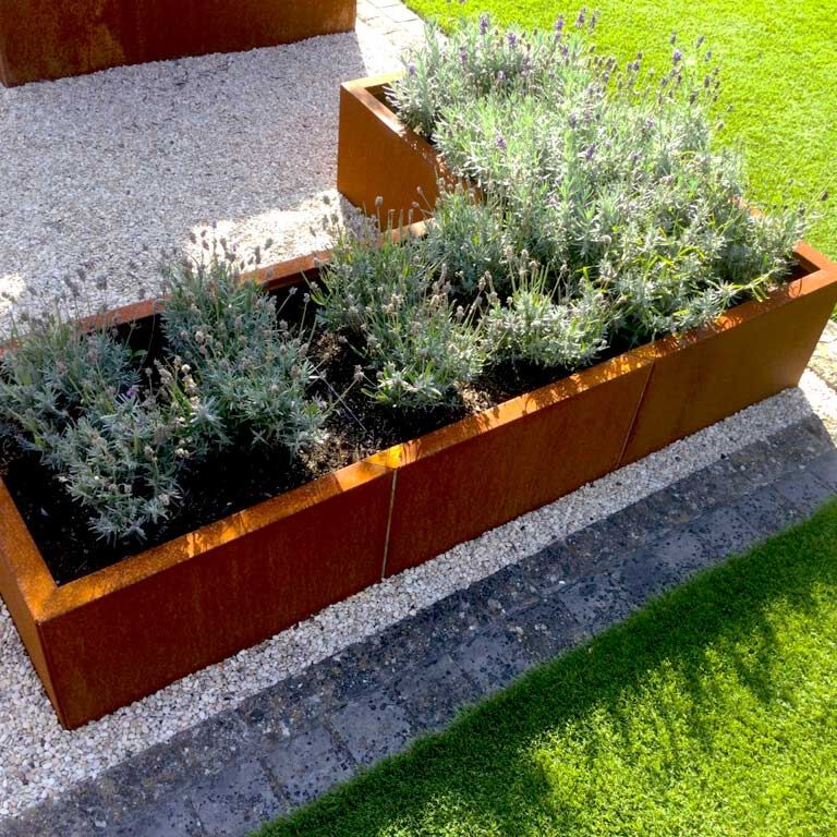 Bac à plantes en acier corten Kansas 70