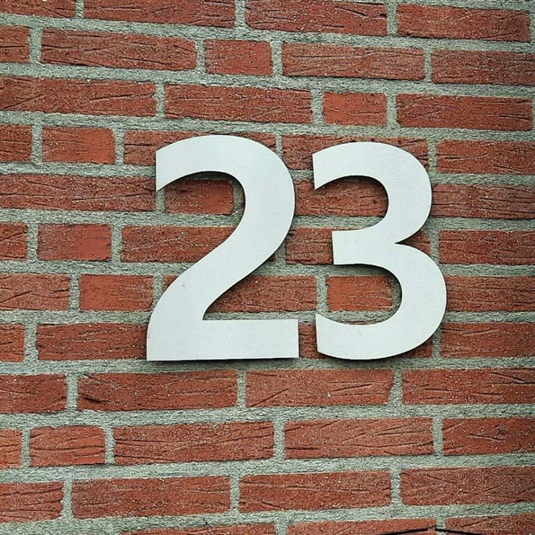Numéro de maison en acier inoxydable 3 - 30 cm