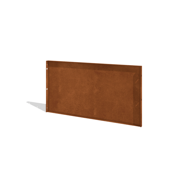 Clôture en acier Corten H - Panneau 120 x 63,3 cm