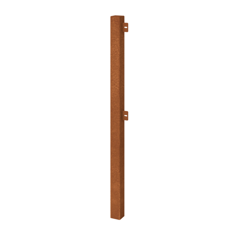 Clôtures ornementales acier corten poteau d'extrémité Clôtures ornementales acier corten poteau d'extrémité