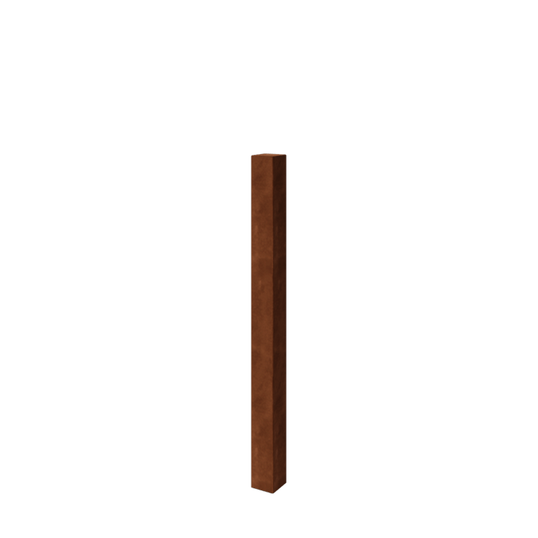 Poteaux de clôture de jardin en acier corten 150 cm