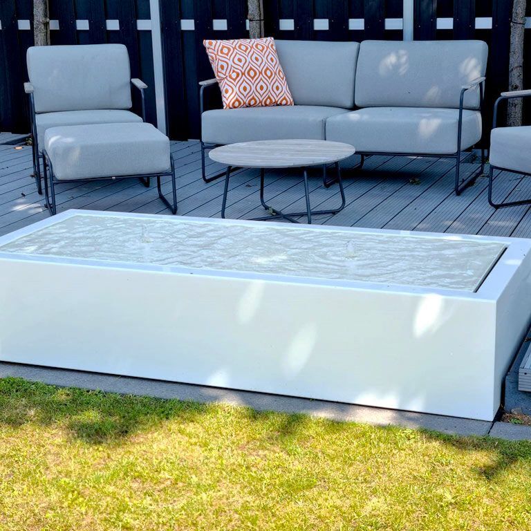 Table d'eau en aluminium 200 x 80 x 40 cm